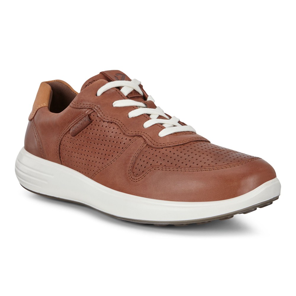 ECCO Mens Sneakers Brown - Soft 7 Runner Lace-Ups - YZG-024795